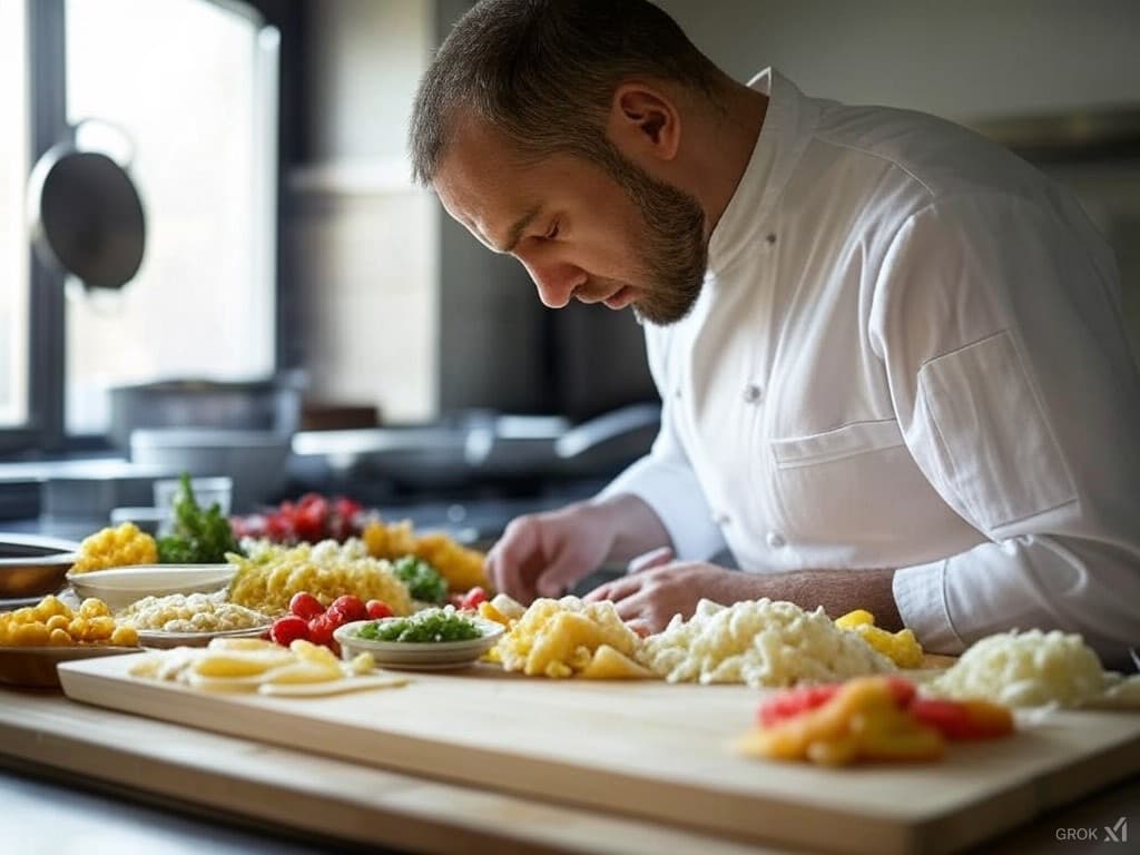 Learn ingredients through structured cooking techniques